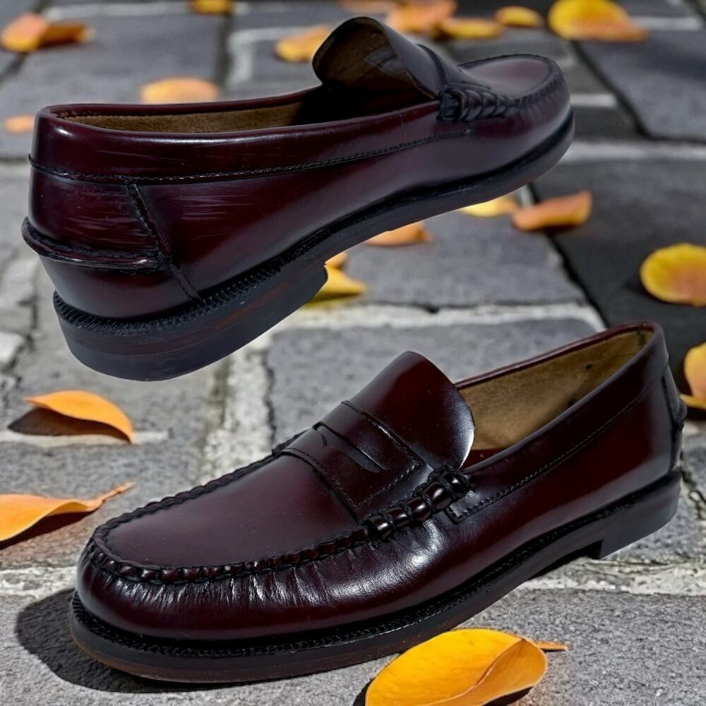Sebago Burgundy Leather Loafers
